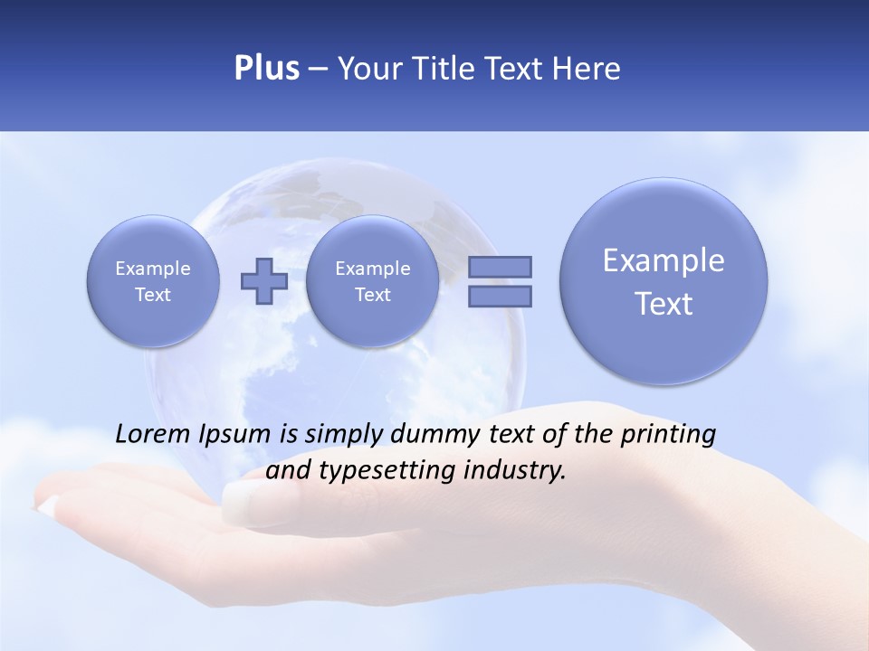 Transparent Layer On The Background Of The Sky PowerPoint Template