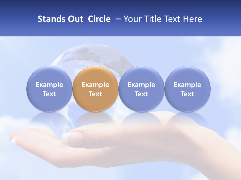 Transparent Layer On The Background Of The Sky PowerPoint Template