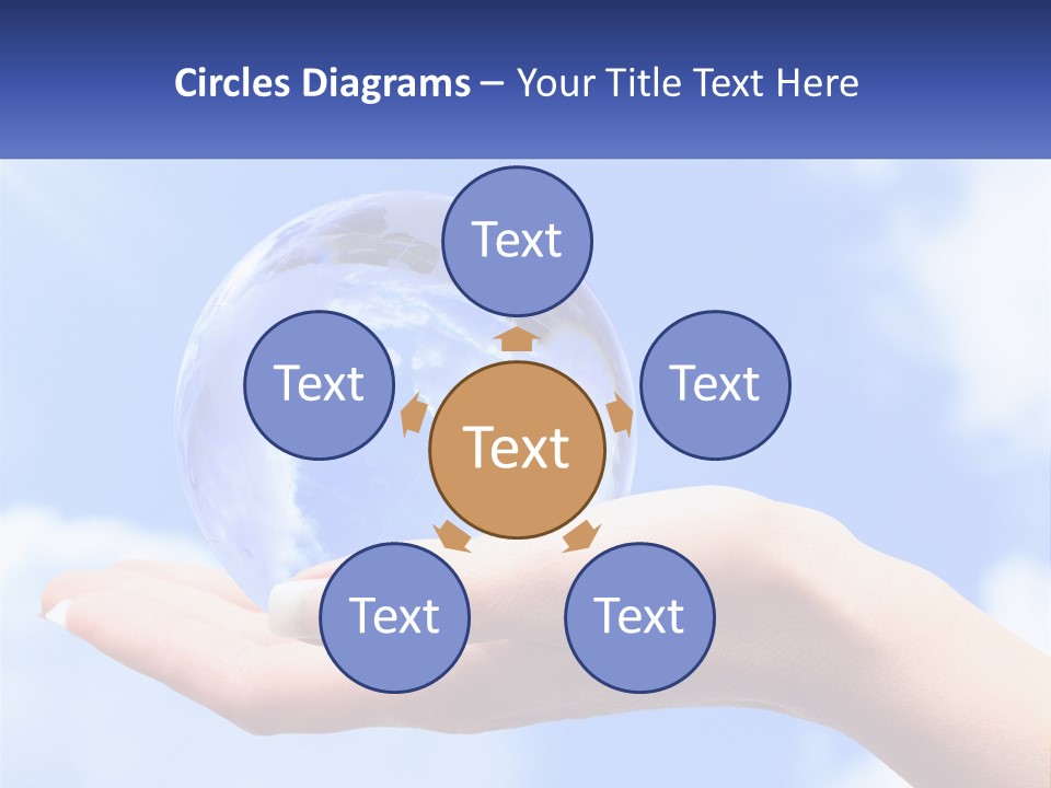 Transparent Layer On The Background Of The Sky PowerPoint Template