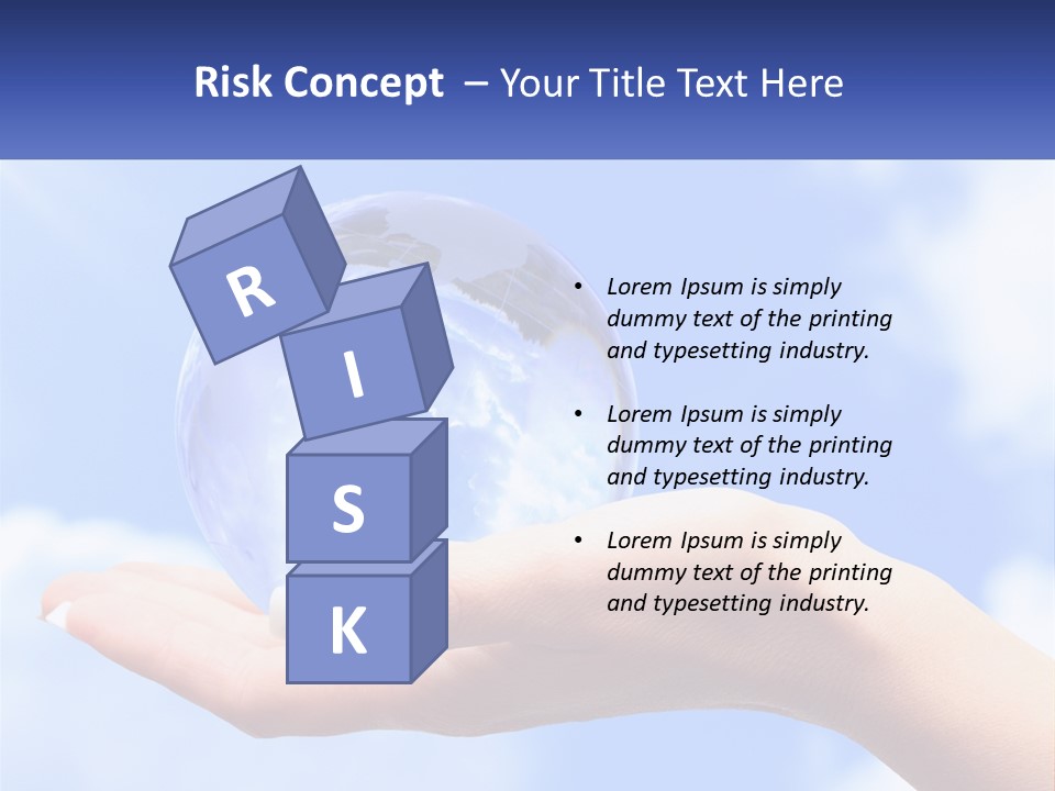 Transparent Layer On The Background Of The Sky PowerPoint Template