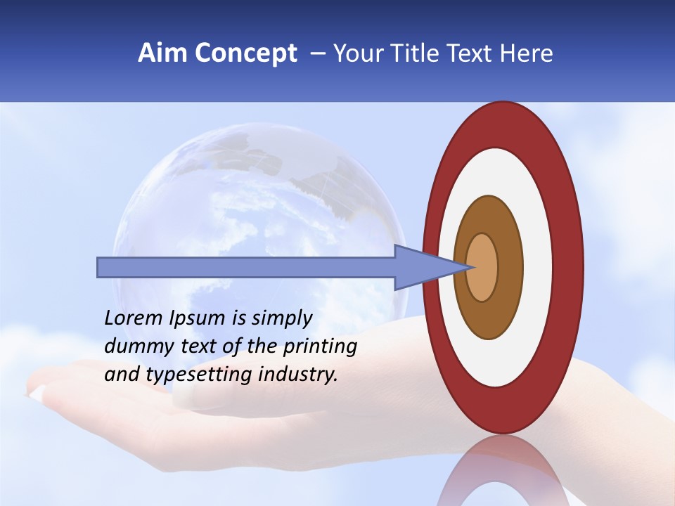 Transparent Layer On The Background Of The Sky PowerPoint Template