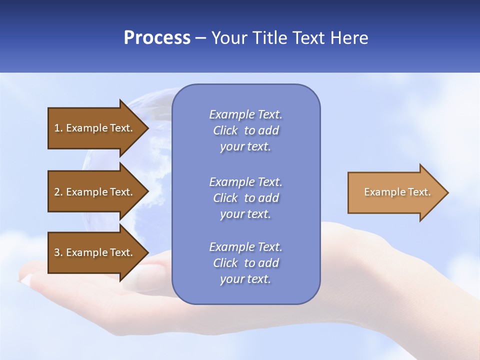 Transparent Layer On The Background Of The Sky PowerPoint Template