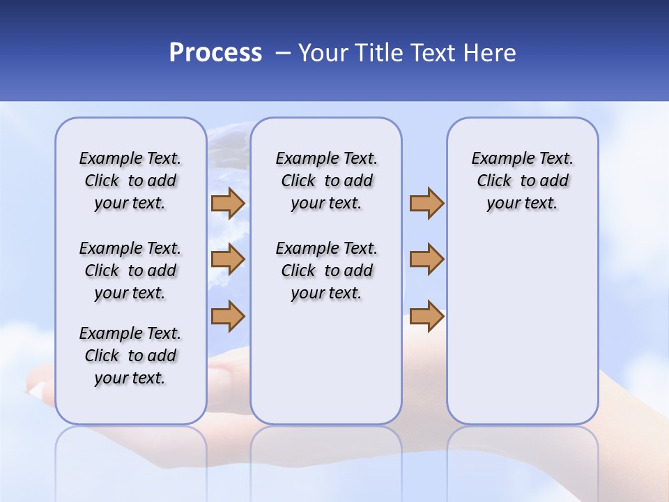 Transparent Layer On The Background Of The Sky PowerPoint Template