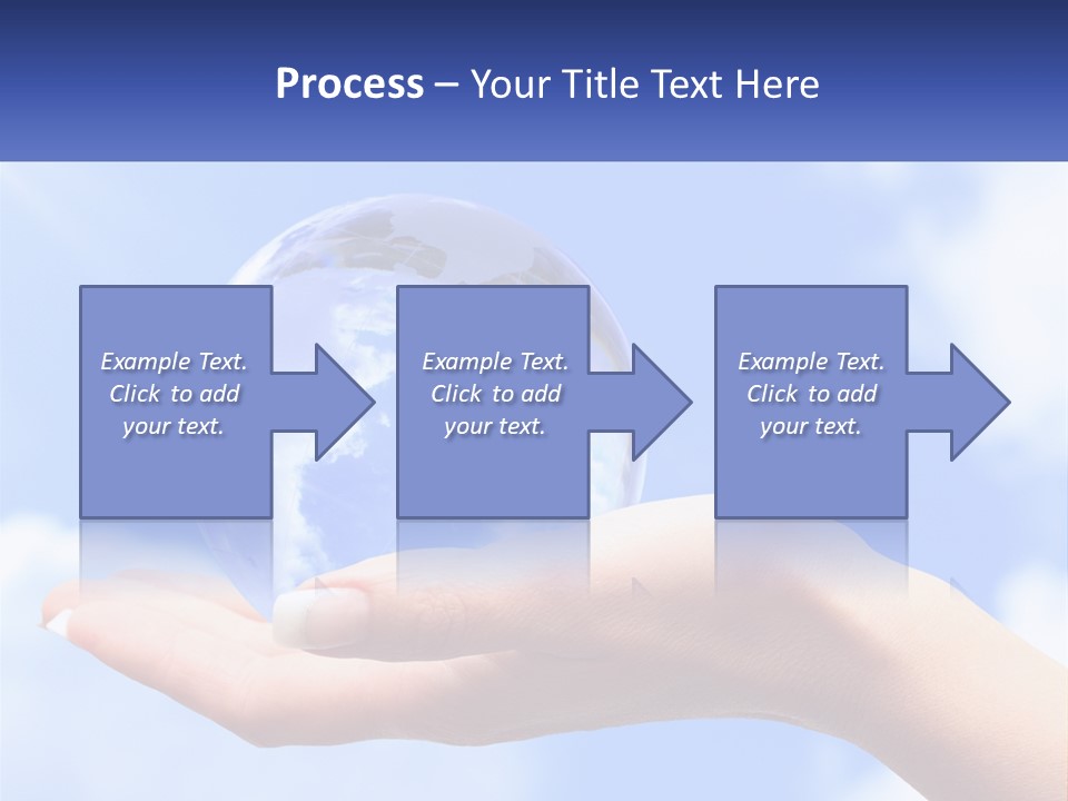 Transparent Layer On The Background Of The Sky PowerPoint Template