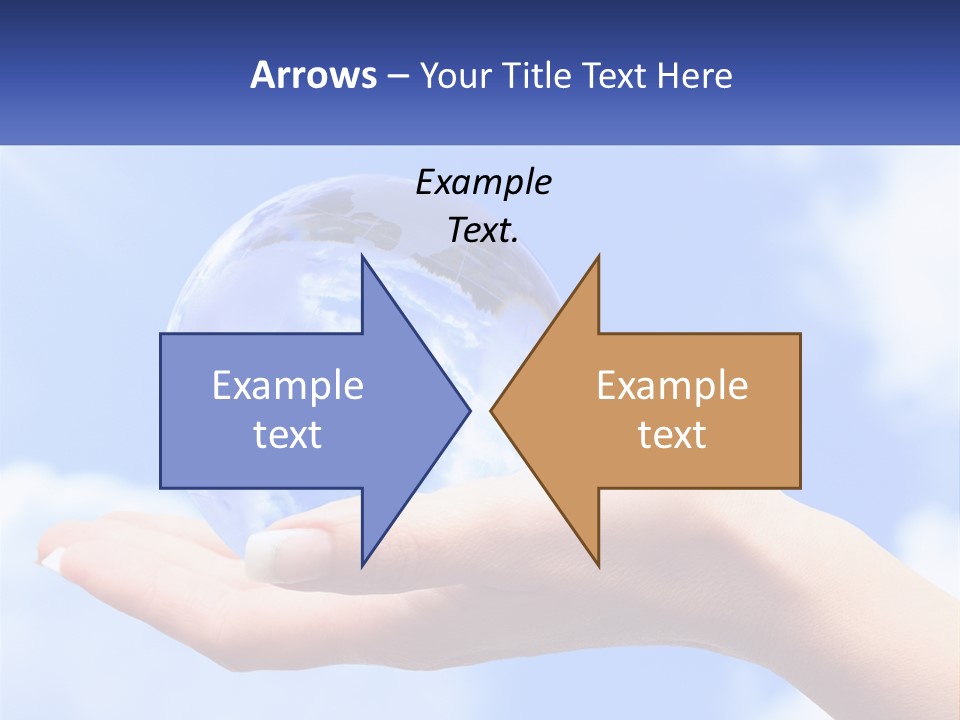 Transparent Layer On The Background Of The Sky PowerPoint Template