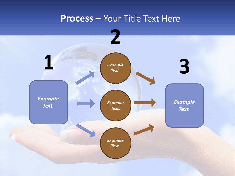 Transparent Layer On The Background Of The Sky PowerPoint Template