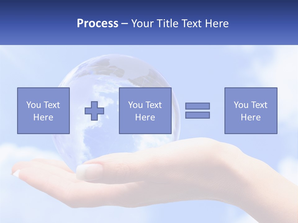 Transparent Layer On The Background Of The Sky PowerPoint Template