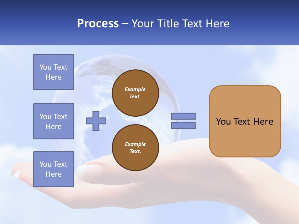 Transparent Layer On The Background Of The Sky PowerPoint Template