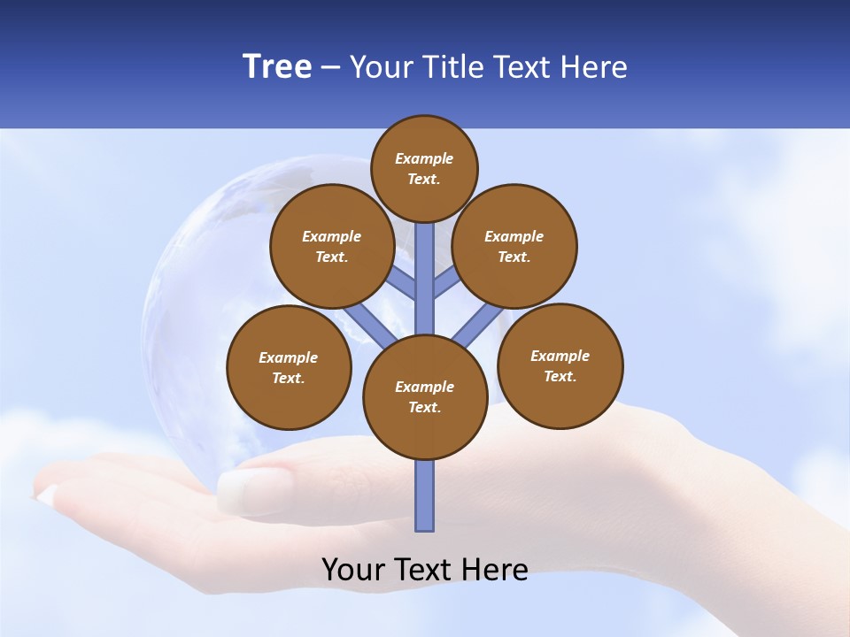 Transparent Layer On The Background Of The Sky PowerPoint Template