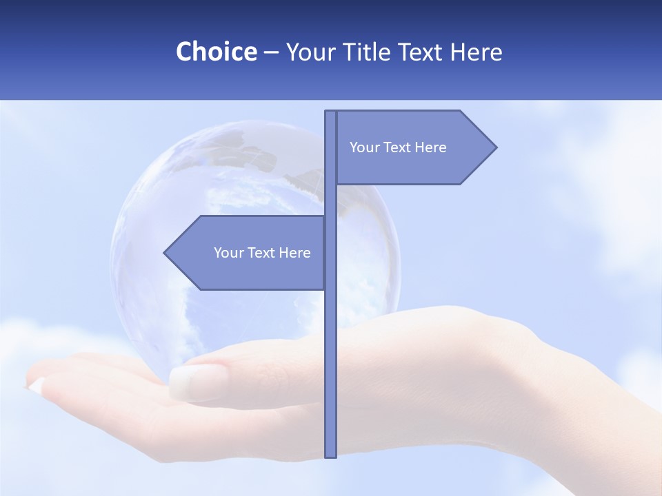 Transparent Layer On The Background Of The Sky PowerPoint Template