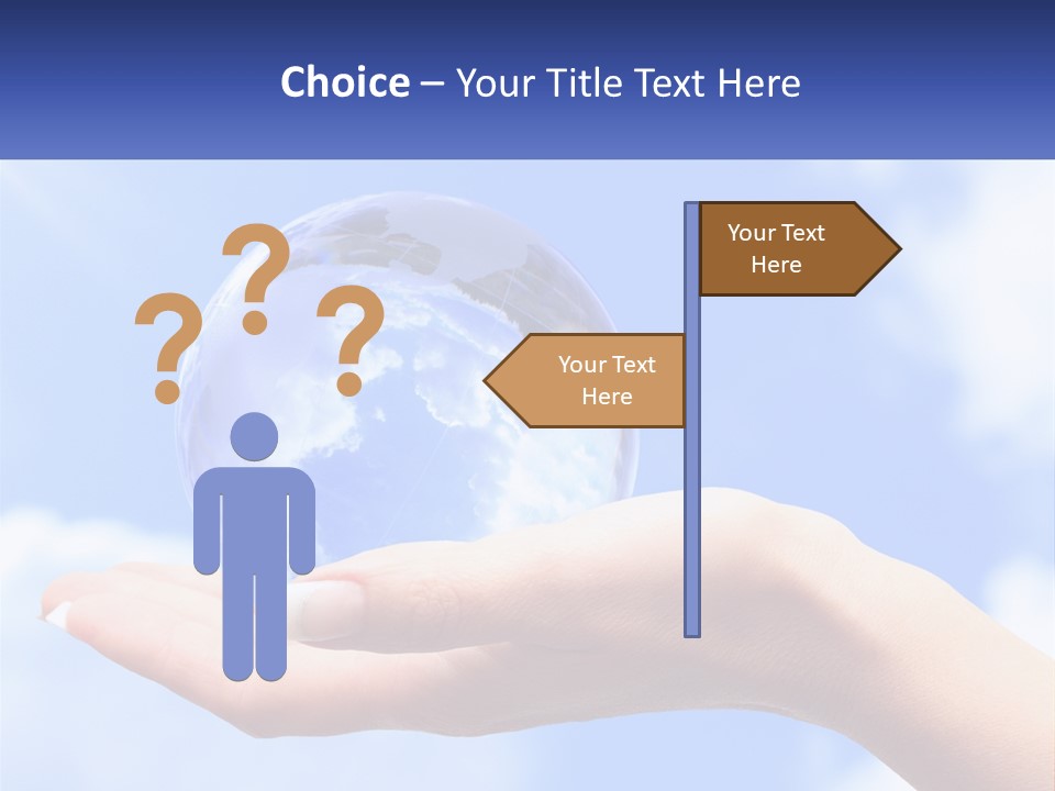 Transparent Layer On The Background Of The Sky PowerPoint Template