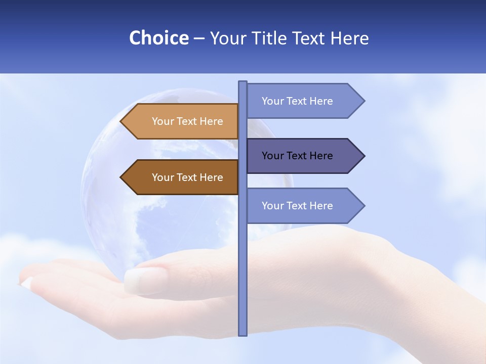 Transparent Layer On The Background Of The Sky PowerPoint Template