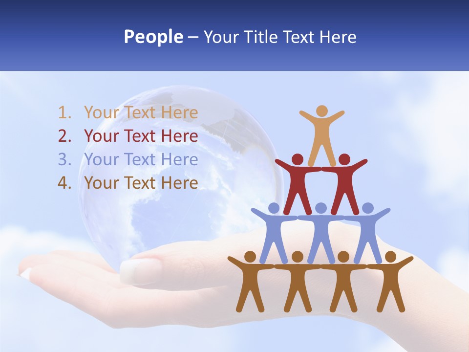 Transparent Layer On The Background Of The Sky PowerPoint Template