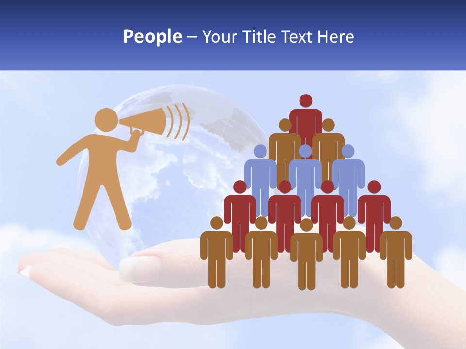 Transparent Layer On The Background Of The Sky PowerPoint Template