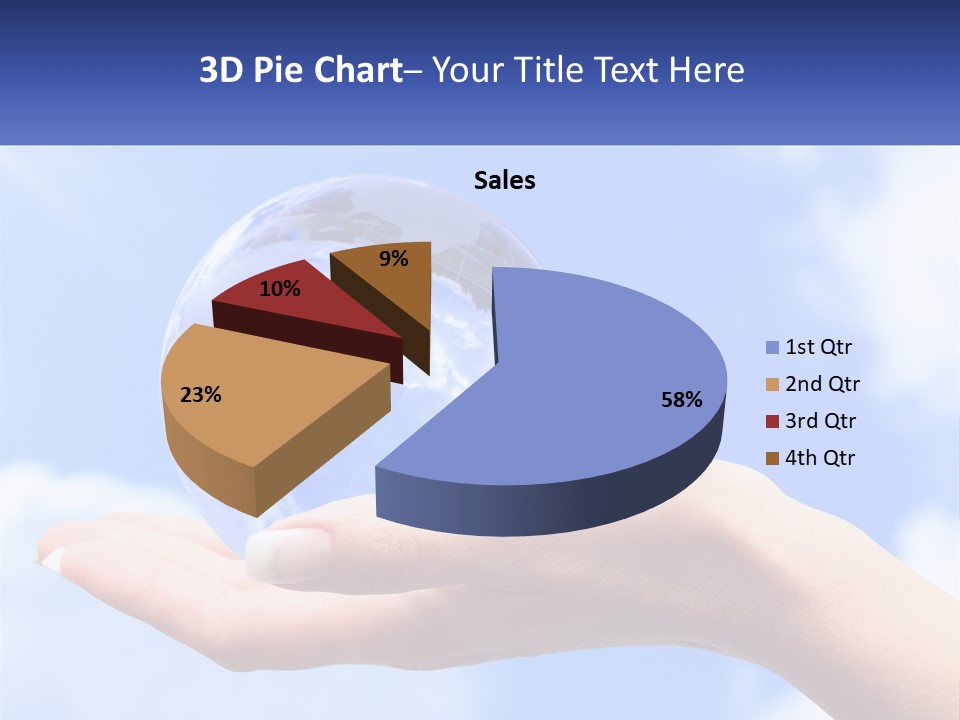 Transparent Layer On The Background Of The Sky PowerPoint Template