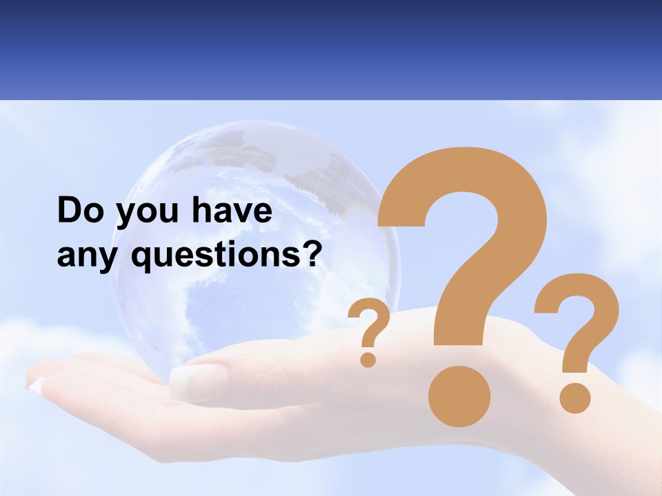 Transparent Layer On The Background Of The Sky PowerPoint Template