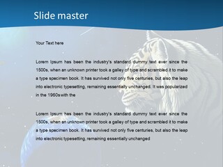 Space Lion PowerPoint Template