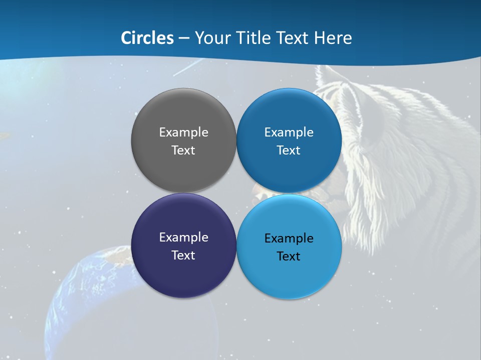 Space Lion PowerPoint Template