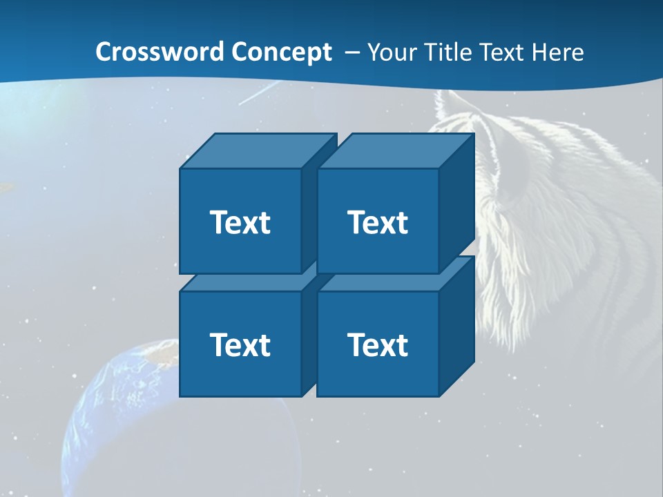 Space Lion PowerPoint Template