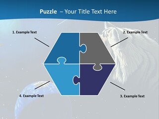 Space Lion PowerPoint Template