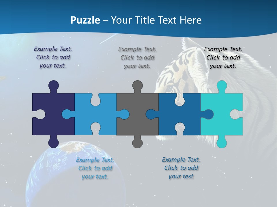 Space Lion PowerPoint Template