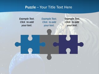 Space Lion PowerPoint Template