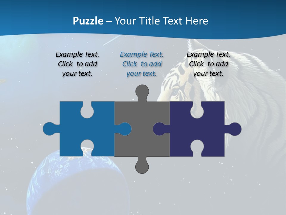 Space Lion PowerPoint Template