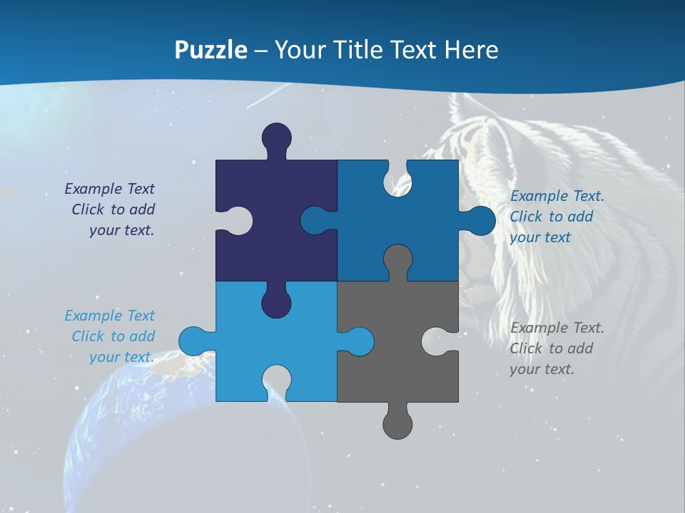 Space Lion PowerPoint Template