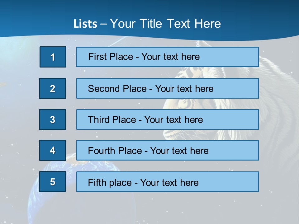 Space Lion PowerPoint Template