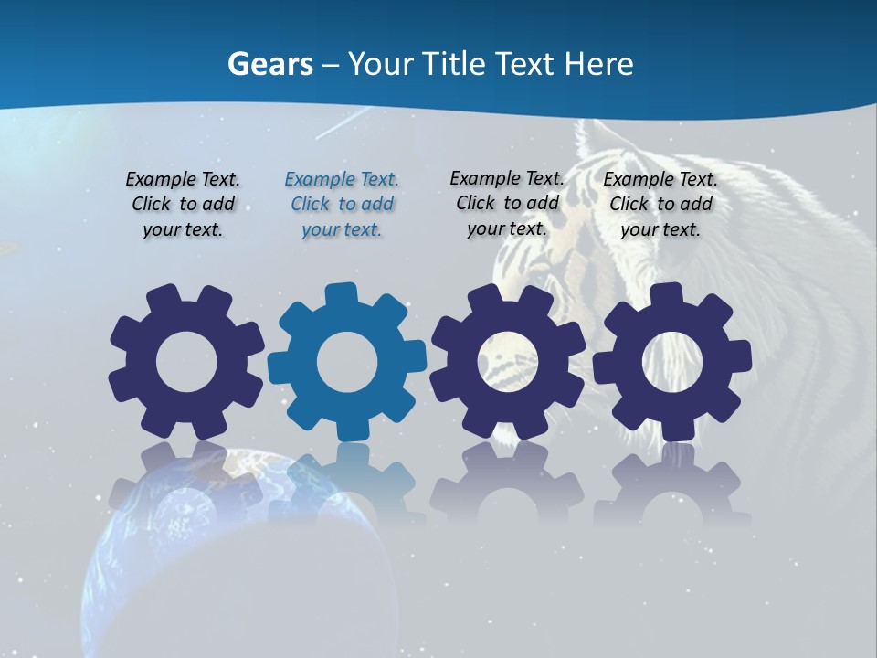 Space Lion PowerPoint Template