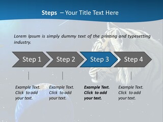 Space Lion PowerPoint Template
