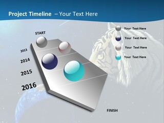 Space Lion PowerPoint Template