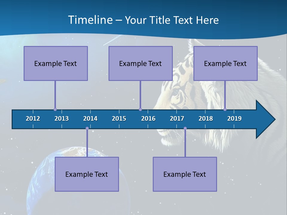 Space Lion PowerPoint Template