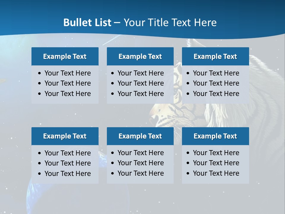 Space Lion PowerPoint Template