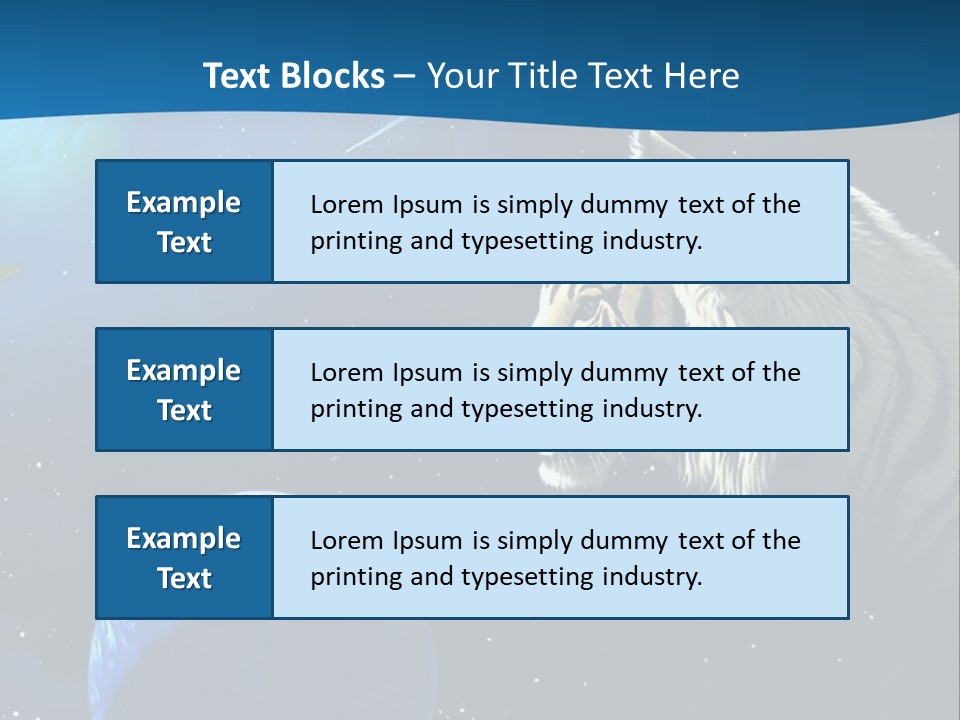 Space Lion PowerPoint Template