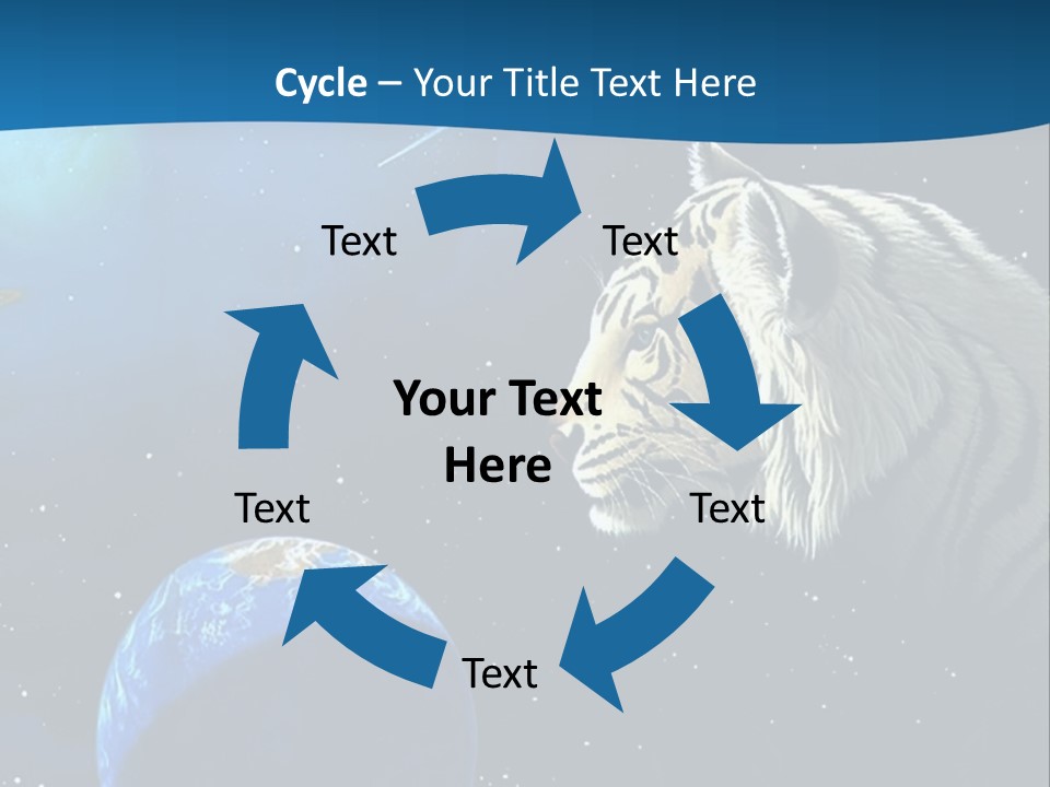 Space Lion PowerPoint Template