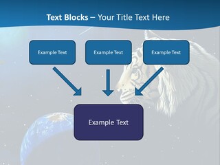 Space Lion PowerPoint Template