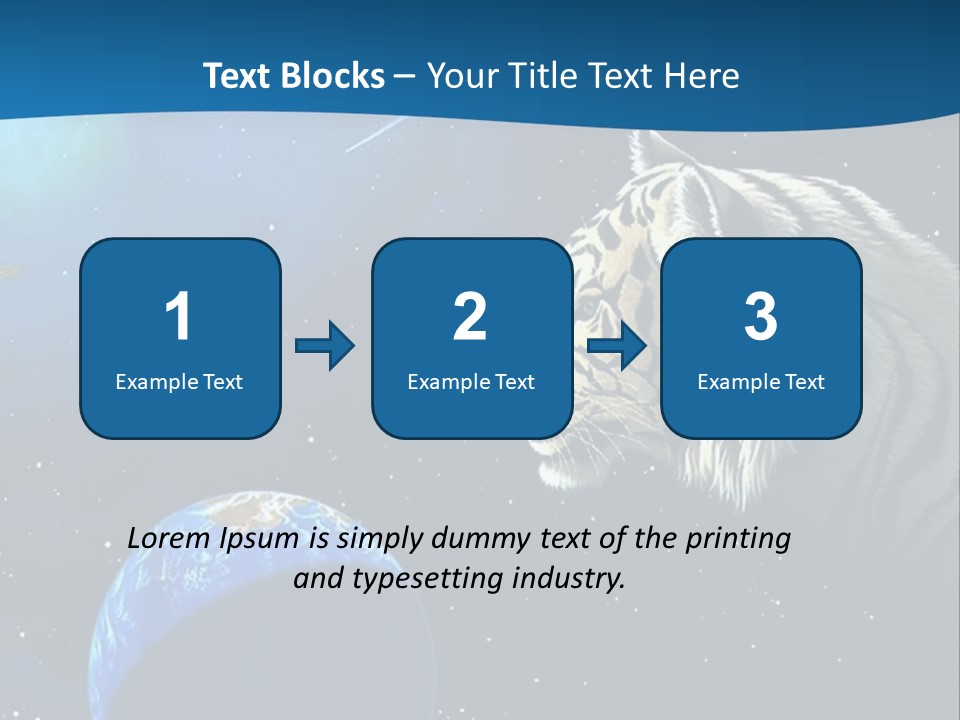 Space Lion PowerPoint Template