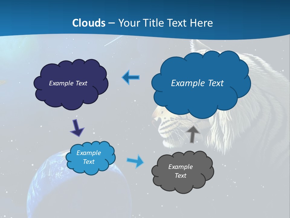 Space Lion PowerPoint Template