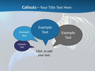 Space Lion PowerPoint Template