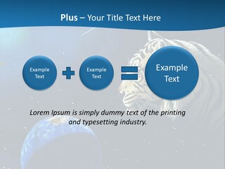 Space Lion PowerPoint Template