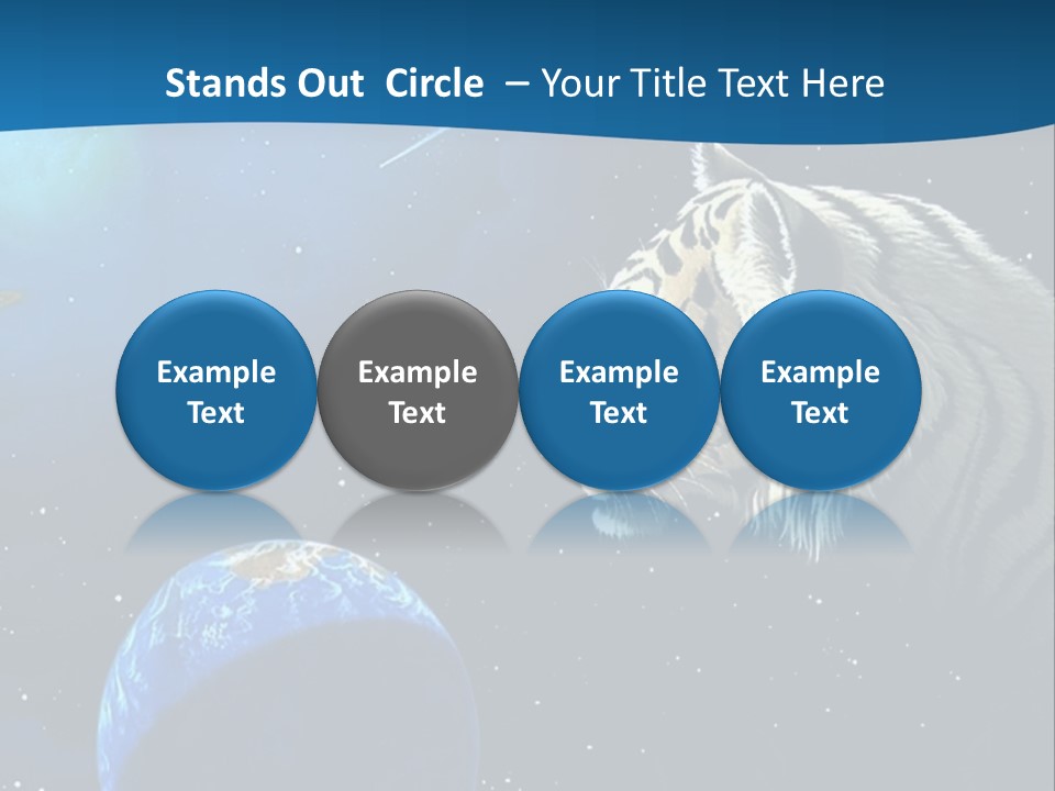 Space Lion PowerPoint Template