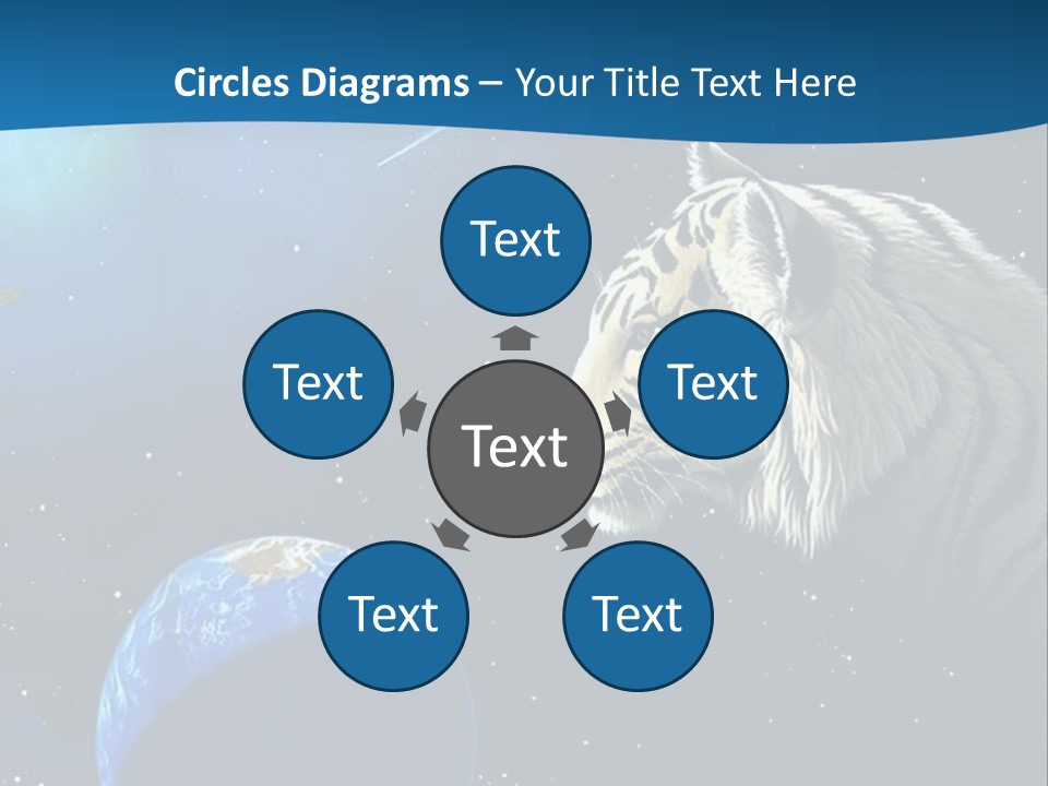 Space Lion PowerPoint Template