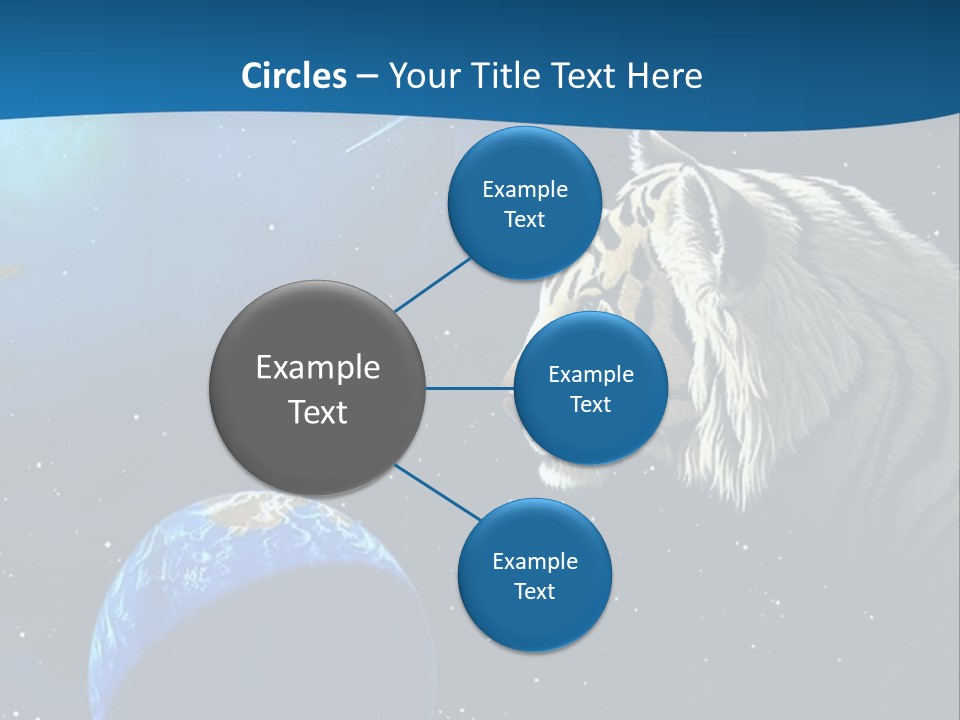 Space Lion PowerPoint Template