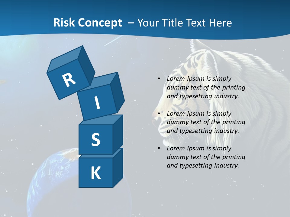 Space Lion PowerPoint Template