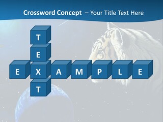 Space Lion PowerPoint Template