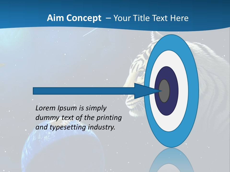 Space Lion PowerPoint Template