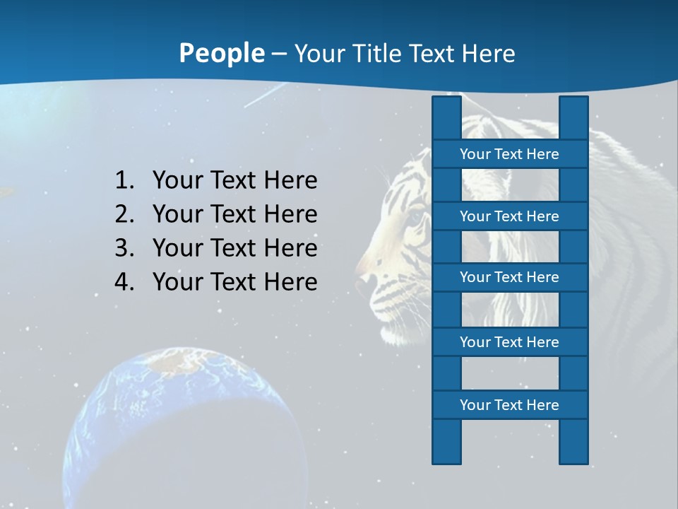 Space Lion PowerPoint Template