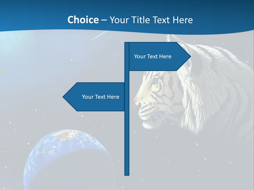 Space Lion PowerPoint Template