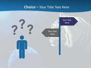 Space Lion PowerPoint Template